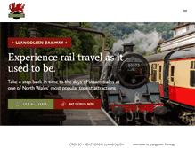 Tablet Screenshot of llangollen-railway.co.uk